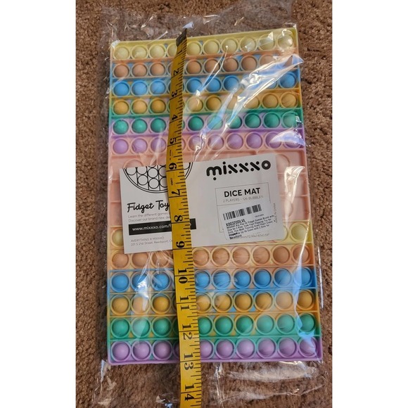 Large Pop It Fidget 2 Player Trading Board Game with 2 Dice for Kids - Picture 4 of 4